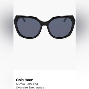 Cole Haan 55mm Polarized Oversized sunglasses